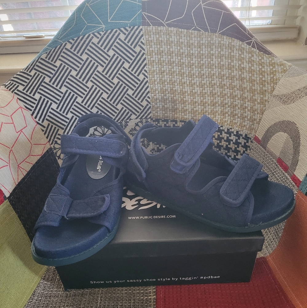Blue Sandals
